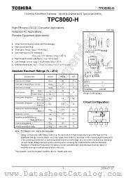 TPC8060-H datasheet pdf TOSHIBA