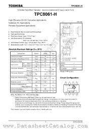 TPC8061-H datasheet pdf TOSHIBA