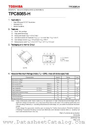 TPC8065-H datasheet pdf TOSHIBA