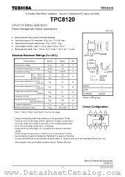 TPC8120 datasheet pdf TOSHIBA