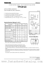 TPC8123 datasheet pdf TOSHIBA