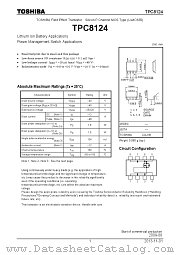 TPC8124 datasheet pdf TOSHIBA