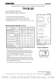 TPC8125 datasheet pdf TOSHIBA
