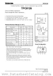 TPC8126 datasheet pdf TOSHIBA