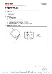 TPC8228-H datasheet pdf TOSHIBA