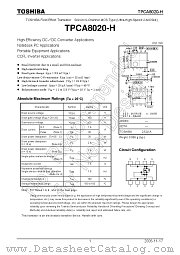 TPCA8020-H datasheet pdf TOSHIBA