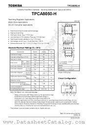 TPCA8050-H datasheet pdf TOSHIBA