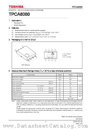 TPCA8080 datasheet pdf TOSHIBA