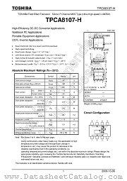 TPCA8107-H datasheet pdf TOSHIBA