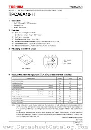 TPCA8A10-H datasheet pdf TOSHIBA