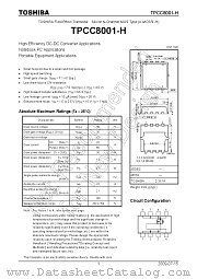 TPCC8001-H datasheet pdf TOSHIBA
