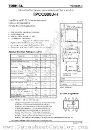 TPCC8003-H datasheet pdf TOSHIBA