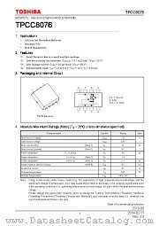 TPCC8076 datasheet pdf TOSHIBA