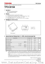 TPCC8104 datasheet pdf TOSHIBA
