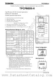 TPCP8008-H datasheet pdf TOSHIBA