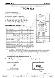 TPCP8102 datasheet pdf TOSHIBA