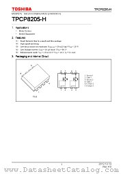 TPCP8205-H datasheet pdf TOSHIBA