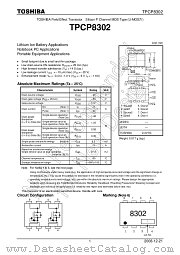 TPCP8302 datasheet pdf TOSHIBA
