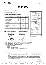 TPCP8604 datasheet pdf TOSHIBA