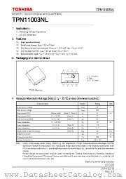 TPN11003NL datasheet pdf TOSHIBA