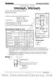 TPS704(F) datasheet pdf TOSHIBA
