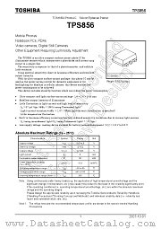 TPS856 datasheet pdf TOSHIBA