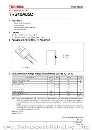 TRS10A65C datasheet pdf TOSHIBA