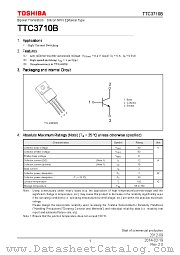 TTC3710B datasheet pdf TOSHIBA