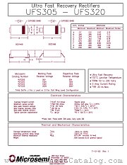 UFS320 datasheet pdf Microsemi