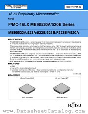 MB90523A datasheet pdf Fujitsu Microelectronics