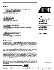 AT89S4051-24PI datasheet pdf Atmel