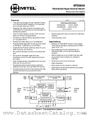 MT90840AK datasheet pdf Mitel Semiconductor