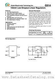 G914 datasheet pdf Global Mixed-mode Technology