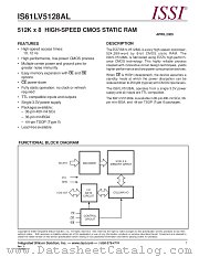 IS61LV5128AL-10BI datasheet pdf Integrated Silicon Solution Inc