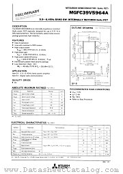 MGFC39V5964 datasheet pdf Mitsubishi Electric Corporation