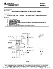 40CPQ150 datasheet pdf Sensitron