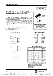 IN74HCT74AN datasheet pdf INTEGRAL Semiconductor Devices