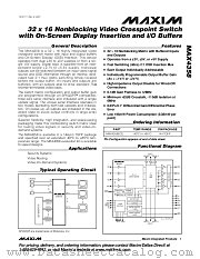 MAX4358ECE datasheet pdf MAXIM - Dallas Semiconductor
