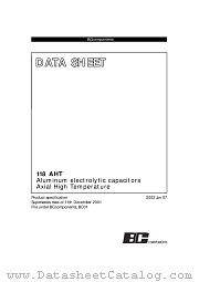 118AHT datasheet pdf BC Components
