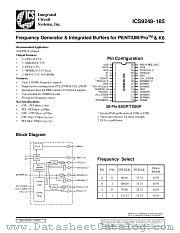ICS9248-185 datasheet pdf Integrated Circuit Systems