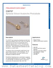 C30737E-230 datasheet pdf PerkinElmer Optoelectronics