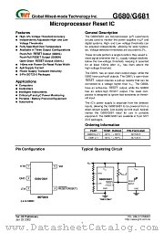 G681 datasheet pdf Global Mixed-mode Technology