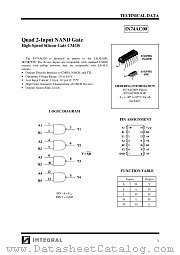 IN74AC00 datasheet pdf INTEGRAL Semiconductor Devices
