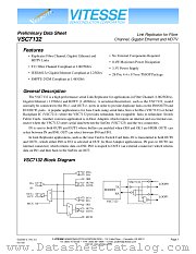 VSC7132 datasheet pdf Vitesse Semiconductor Corporation