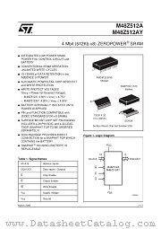 M48Z512A-70PM9 datasheet pdf ST Microelectronics