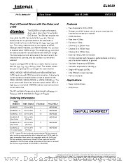 EL6839CLZ-T7 datasheet pdf Intersil
