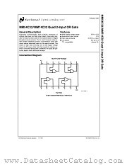 MM54C32N datasheet pdf National Semiconductor