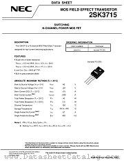 2SK3715 datasheet pdf NEC