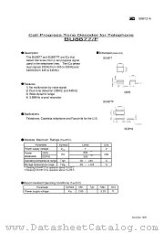 BU8877F datasheet pdf etc