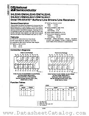 DM74LS241N datasheet pdf National Semiconductor